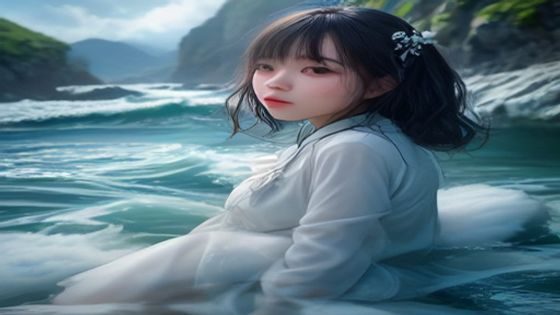 比基尼美女在阳光海边泳池场景被操的视频画面，色调明亮暖色系，夏日感强烈