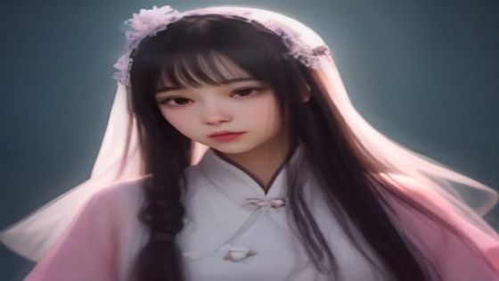 白丝清纯美女被操的视频封面，柔和白色光线、少女感场景布置，画质清晰细腻